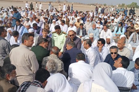 مراسم وداع باشکوه با تاج‌بخش خان کرد زابلی