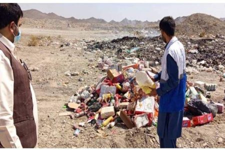 معدوم‌سازی ۶ هزار کیلوگرم موادغذایی فاسد در سیب و سوران