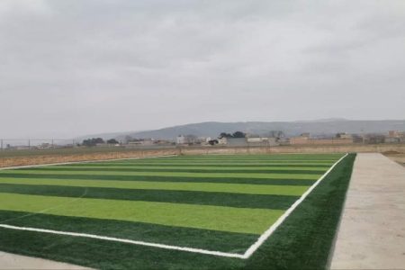 افتتاح زمین چمن مصنوعی مینی فوتبال روستای مهرستان