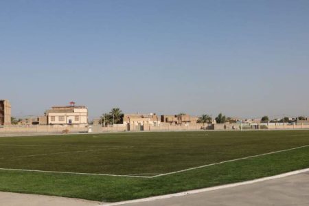 زمین چمن مصنوعی استادیوم بخشان به بهره‌برداری رسید